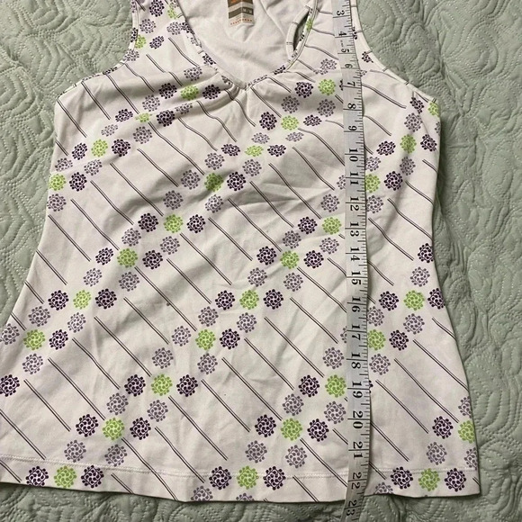 Merrell Green Purple Built In Bra Active Tank Top Medium - Picture 4 of 6